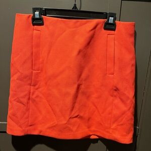 Banana Republic Vibrant Orange Skirt Size 10 NEW